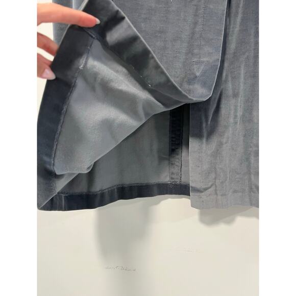 Vintage A-line Velour Skirt Steel Blue Size Small JL - Picture 4 of 9